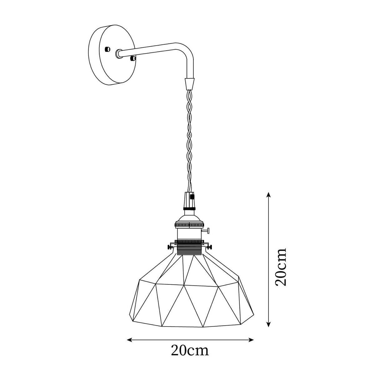Rardenelis Glass Wall Light-Moonnatur