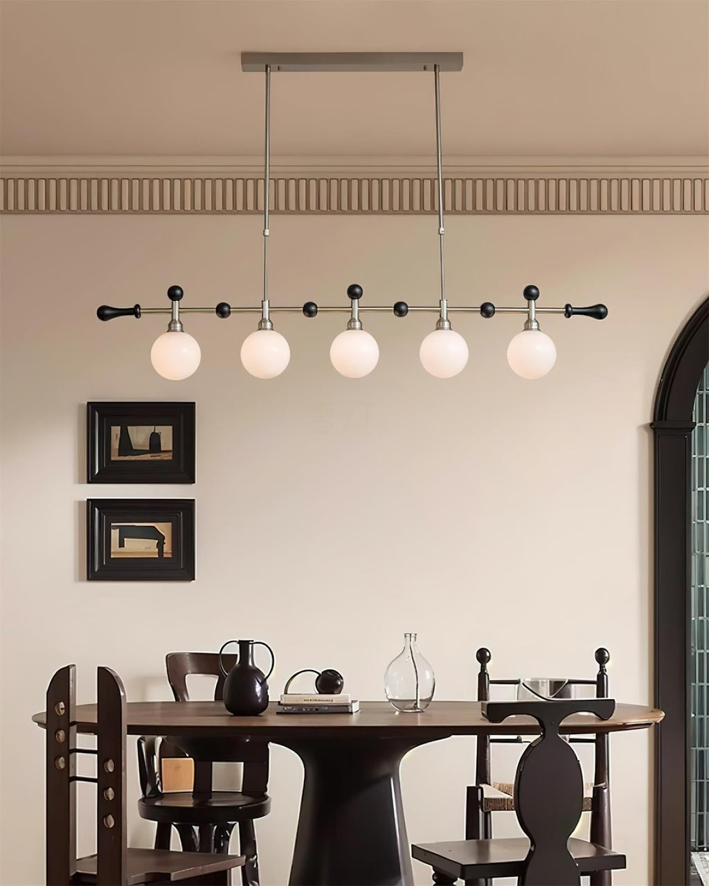 Veyrenfern Glass Chandelier-Moonnatur