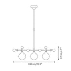 Veyrenfern Glass Chandelier-Moonnatur