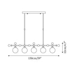 Veyrenfern Glass Chandelier-Moonnatur