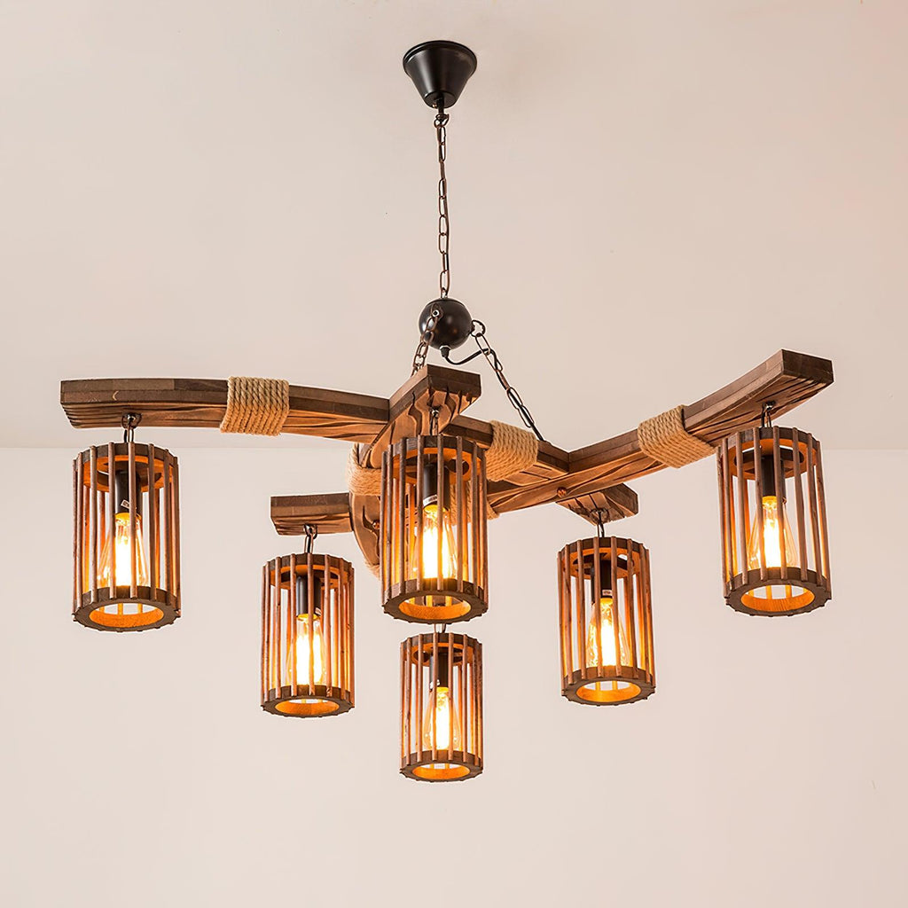Wistera Wood Chandelier-Moonnatur