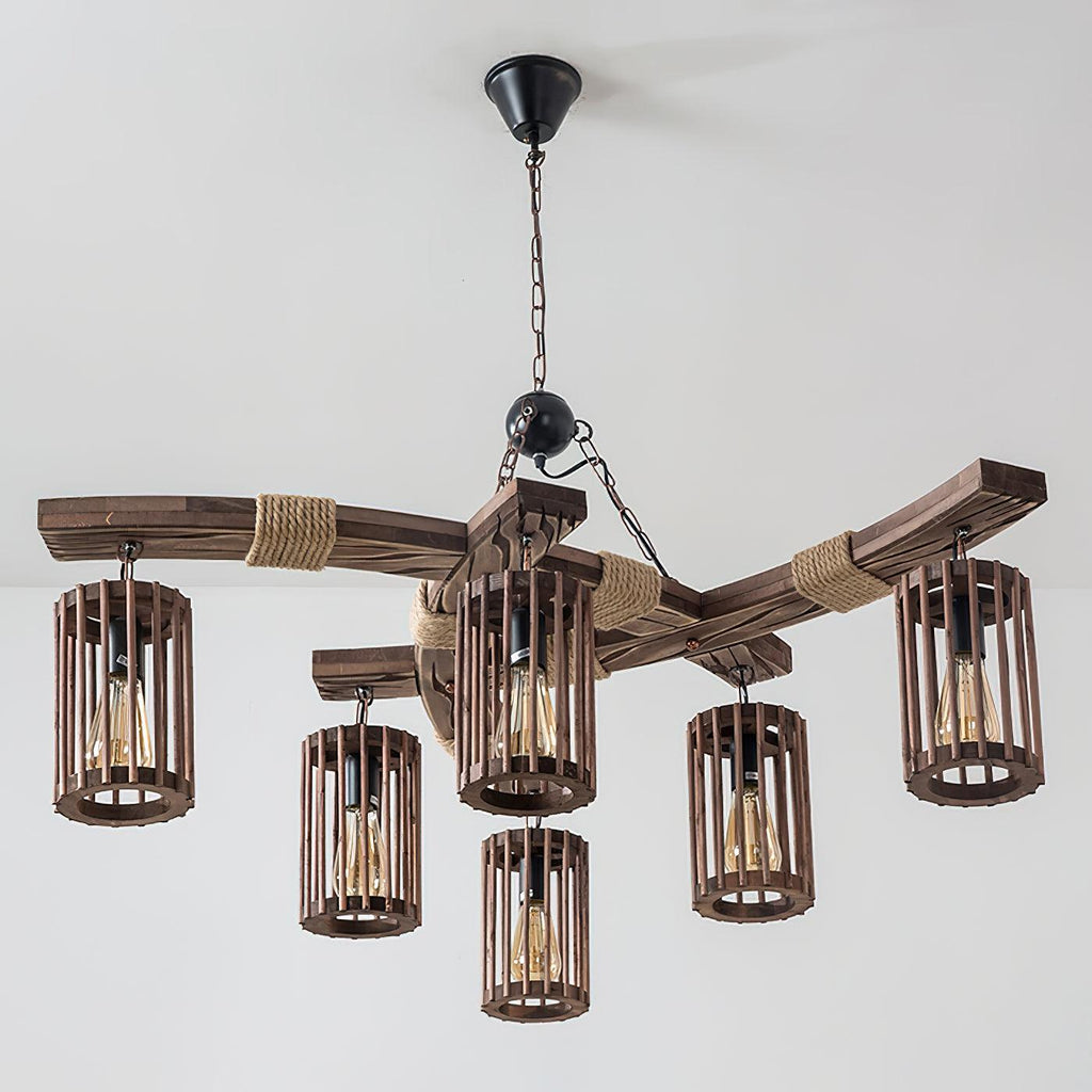 Wistera Wood Chandelier-Moonnatur