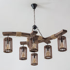 Wistera Wood Chandelier-Moonnatur