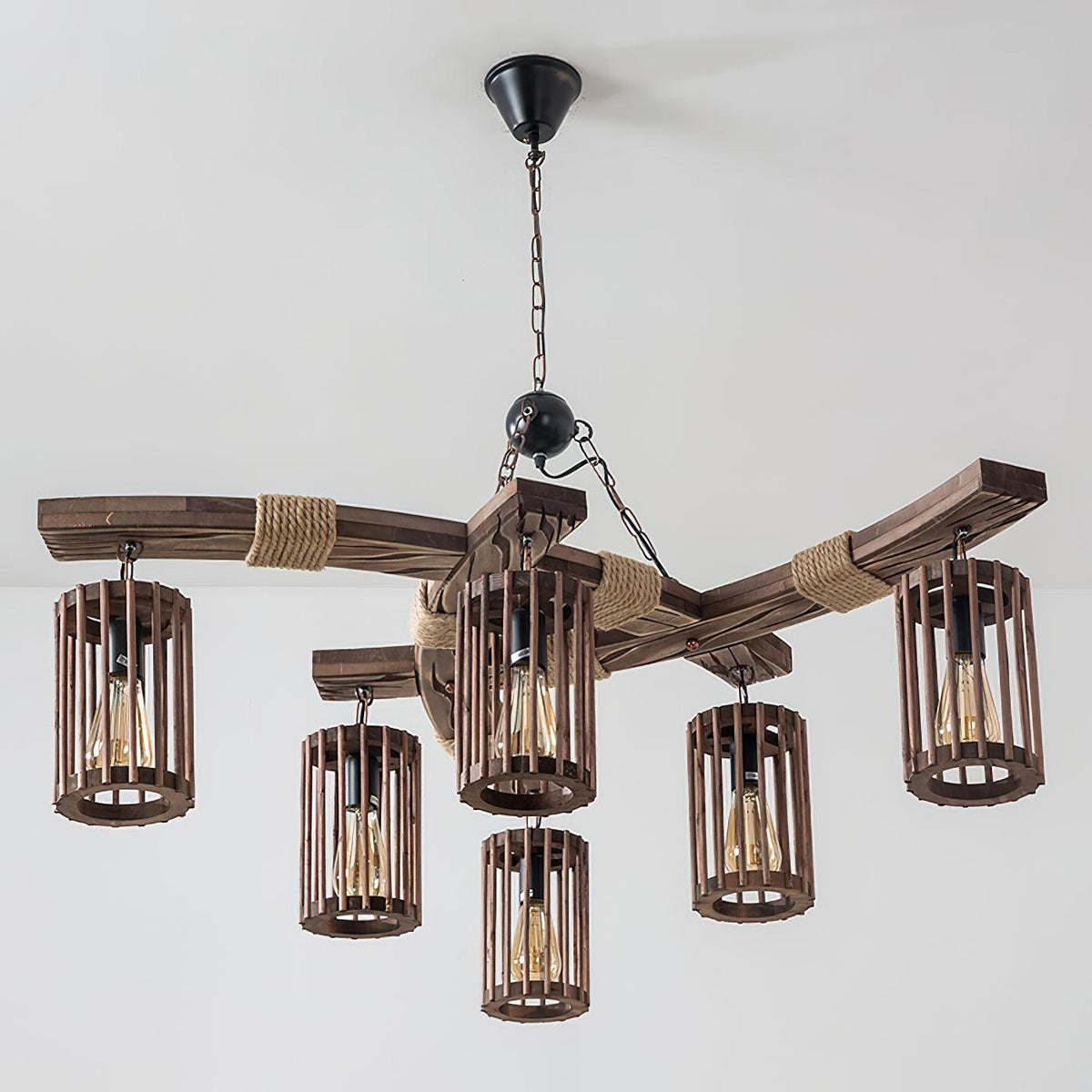 Wistera Wood Chandelier-Moonnatur