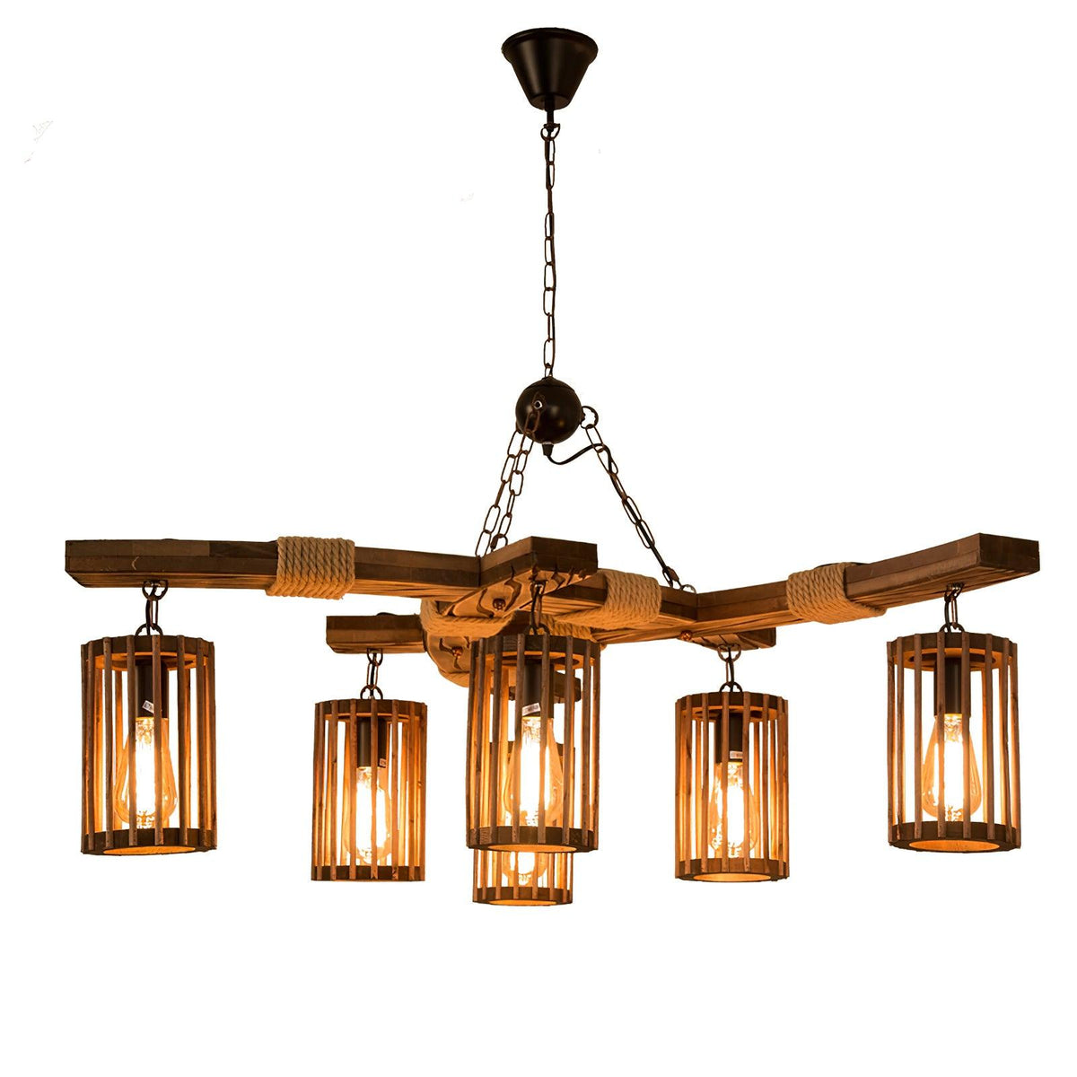 Wistera Wood Chandelier-Moonnatur