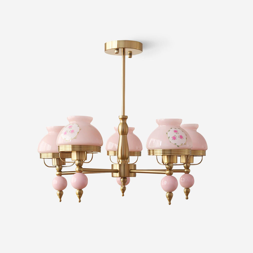 Weldencove Glass Chandelier-Moonnatur