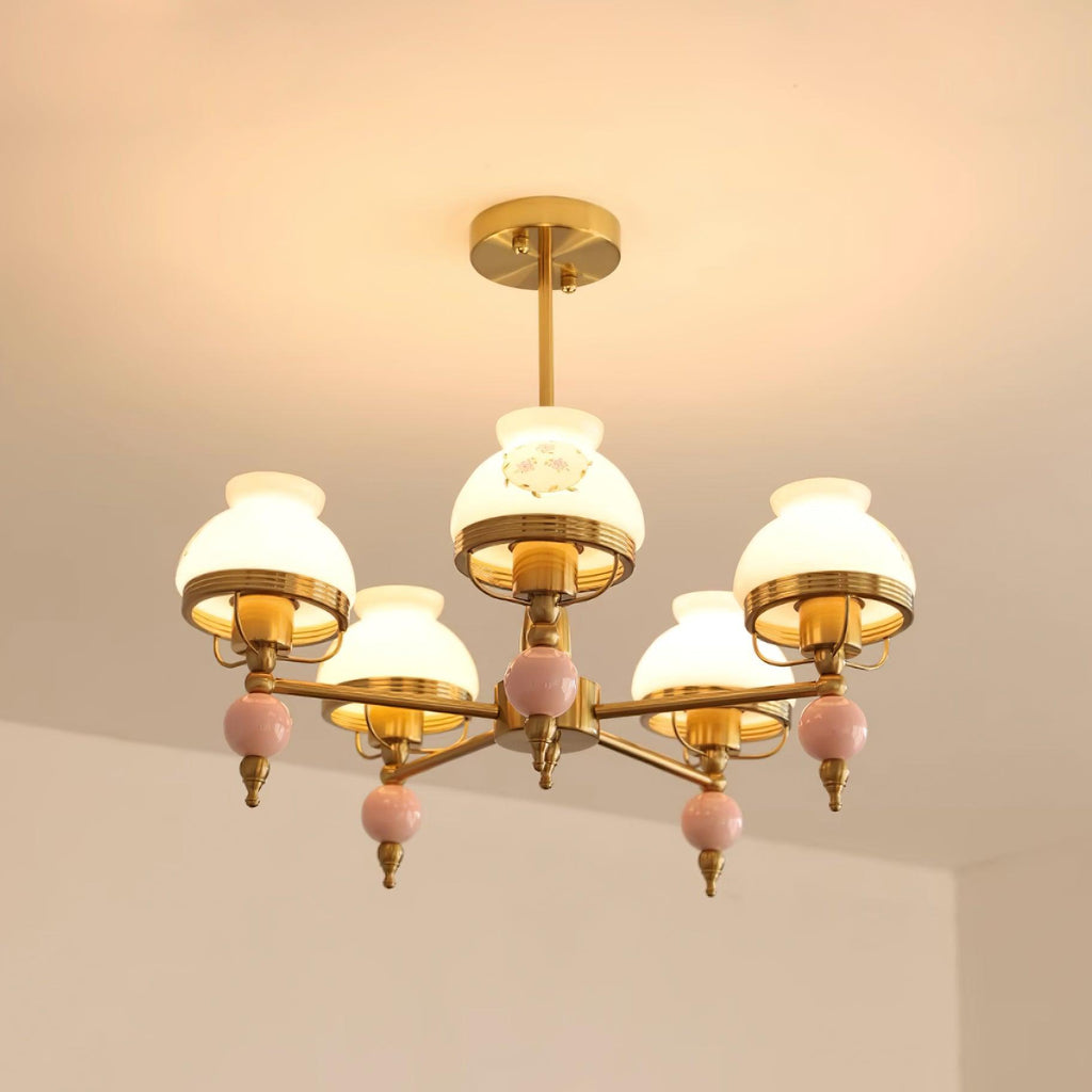 Weldencove Glass Chandelier-Moonnatur