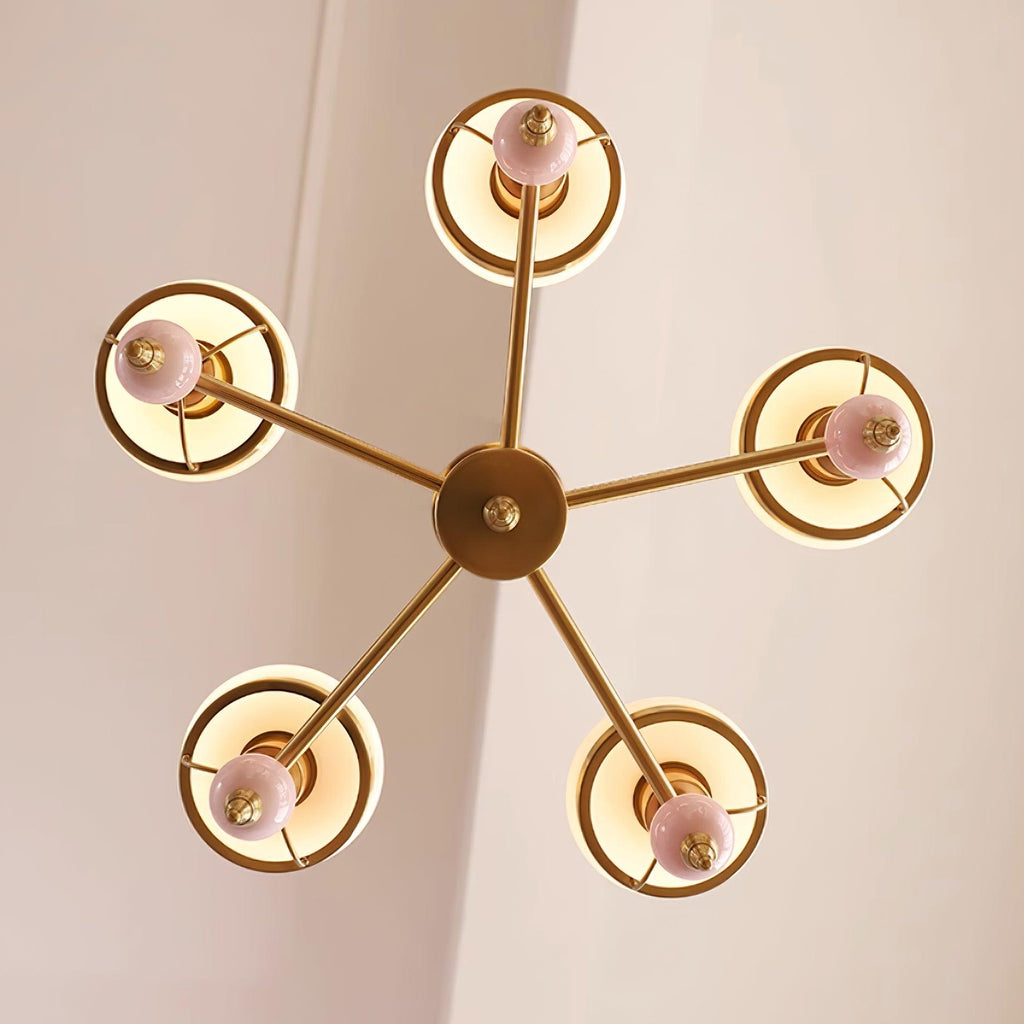 Weldencove Glass Chandelier-Moonnatur