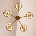 Weldencove Glass Chandelier-Moonnatur