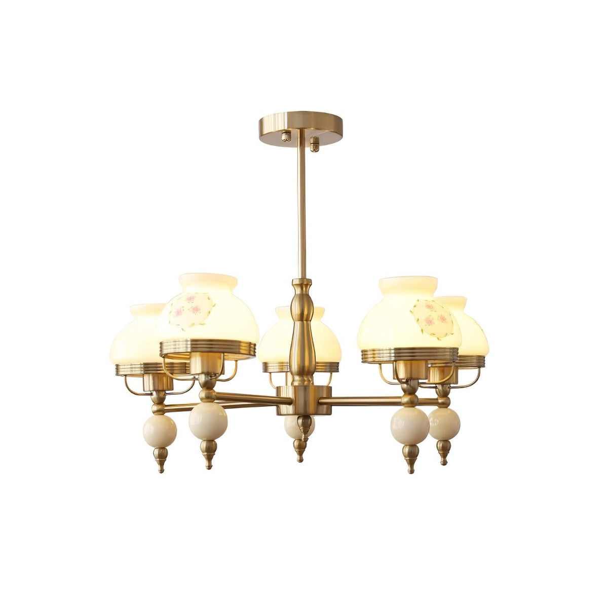Weldencove Glass Chandelier-Moonnatur