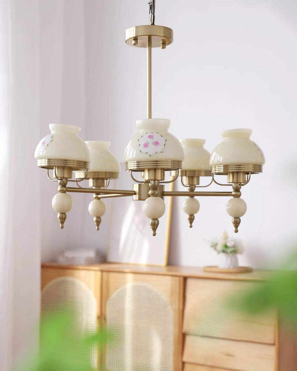 Weldencove Glass Chandelier-Moonnatur