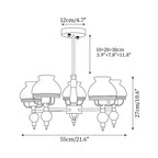 Weldencove Glass Chandelier-Moonnatur
