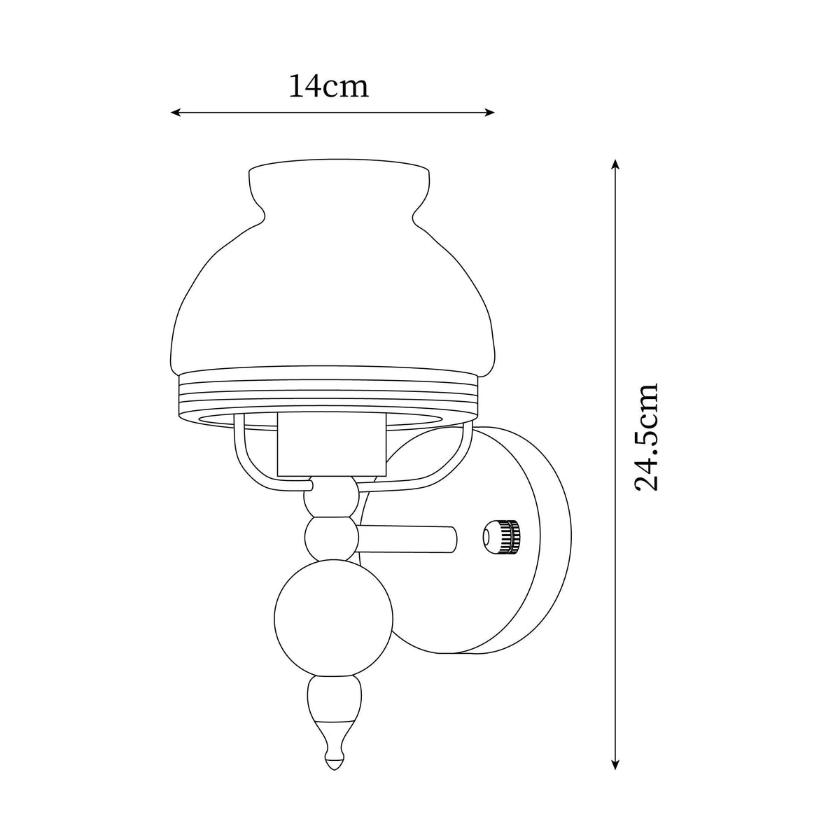Wardenfern Glass Wall Light-Moonnatur