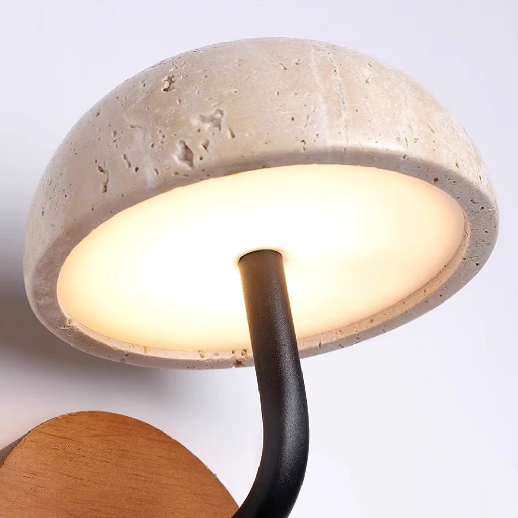 Lathenlark Travertine Wall Light-Moonnatur