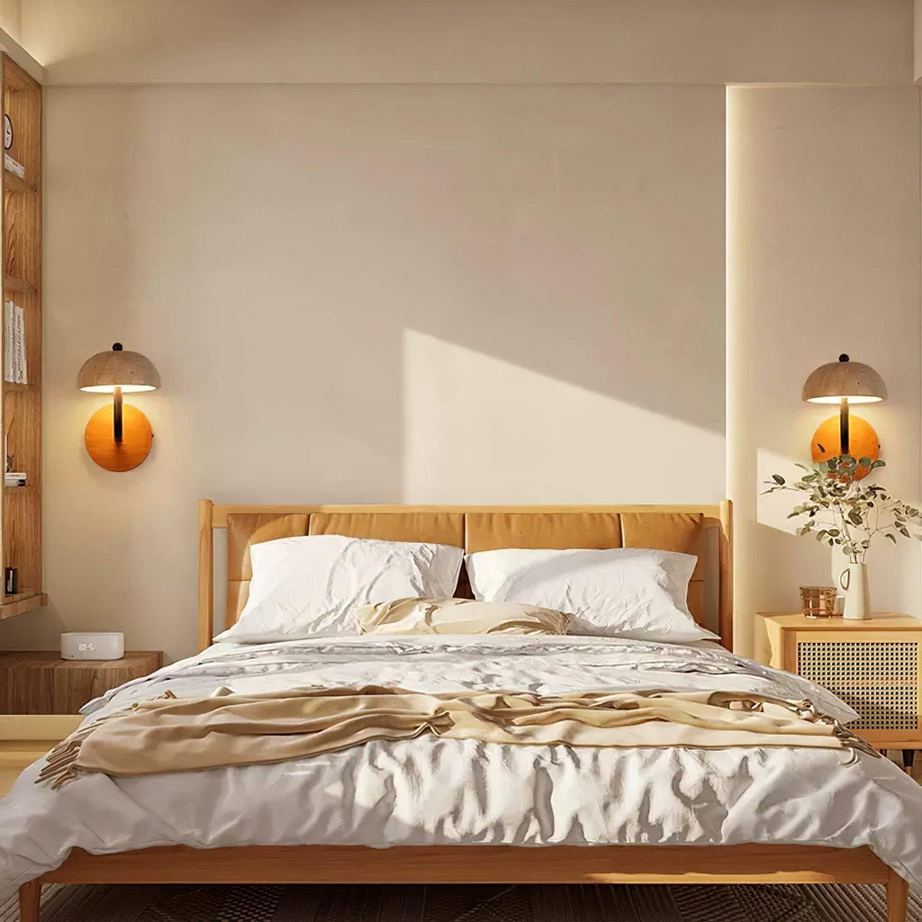 Lathenlark Travertine Wall Light-Moonnatur