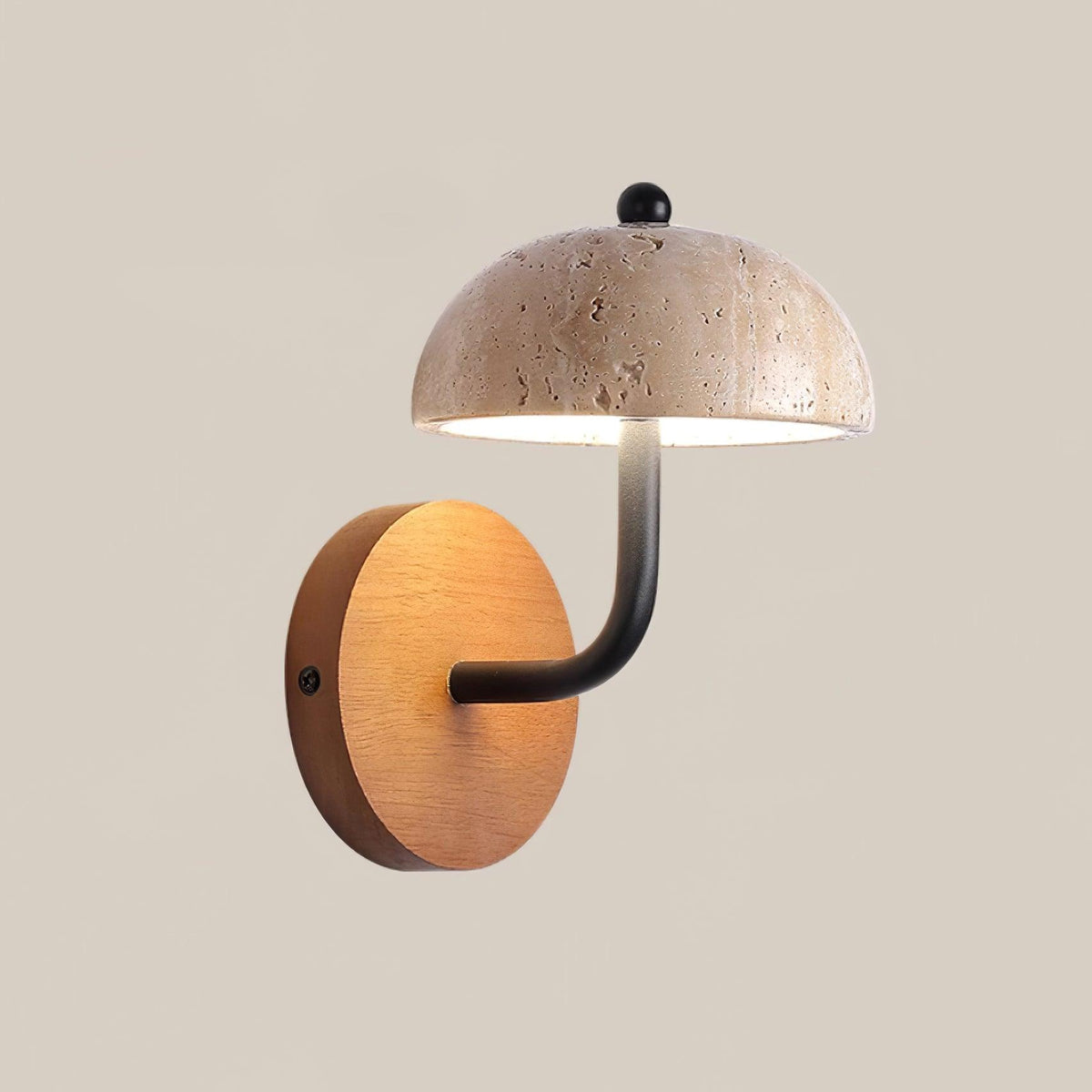 Lathenlark Travertine Wall Light-Moonnatur