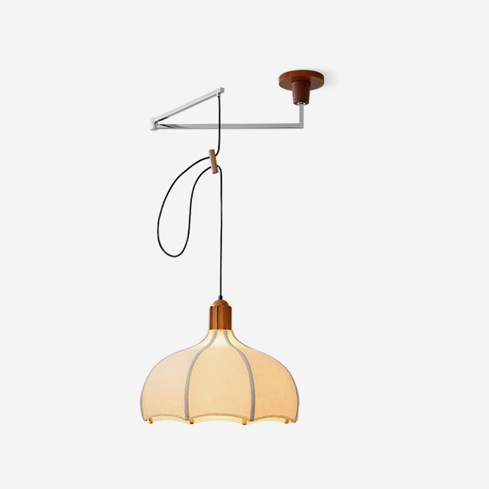 Hadrenford Fabric Pendant Light-Moonnatur