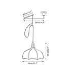 Hadrenford Fabric Pendant Light-Moonnatur