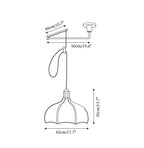 Hadrenford Fabric Pendant Light-Moonnatur