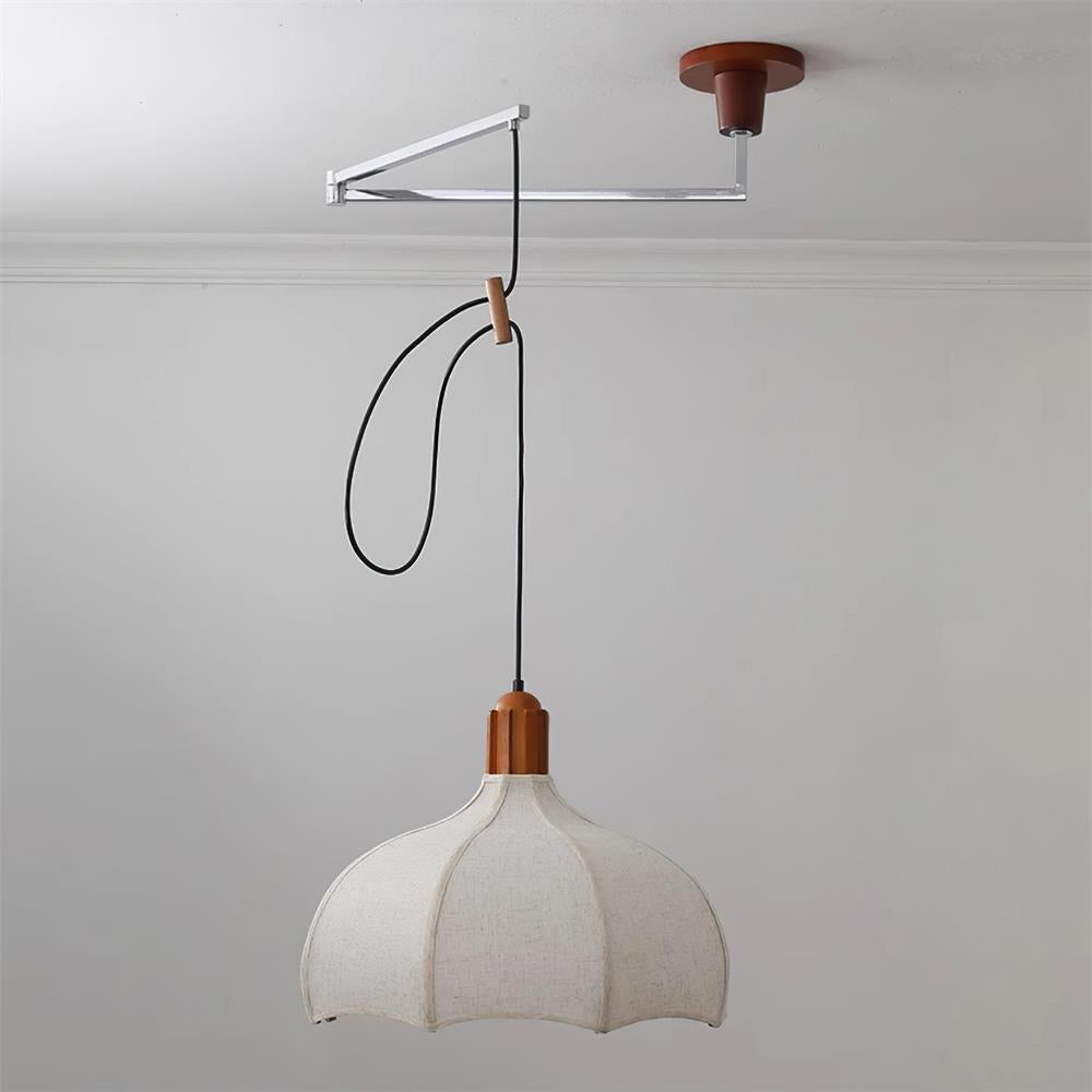 Hadrenford Fabric Pendant Light-Moonnatur