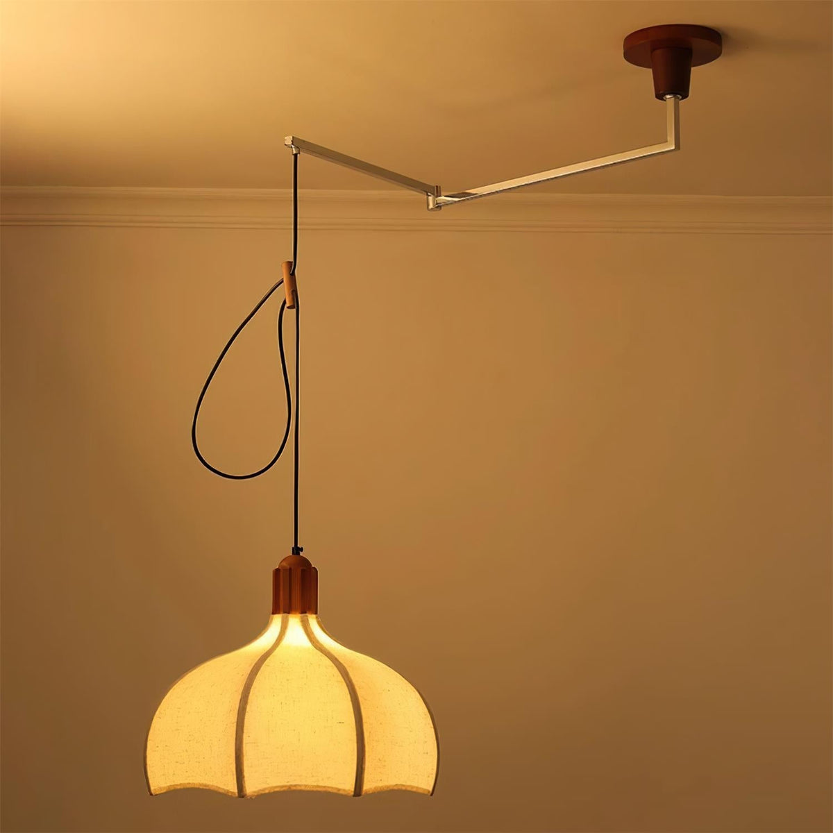 Hadrenford Fabric Pendant Light-Moonnatur
