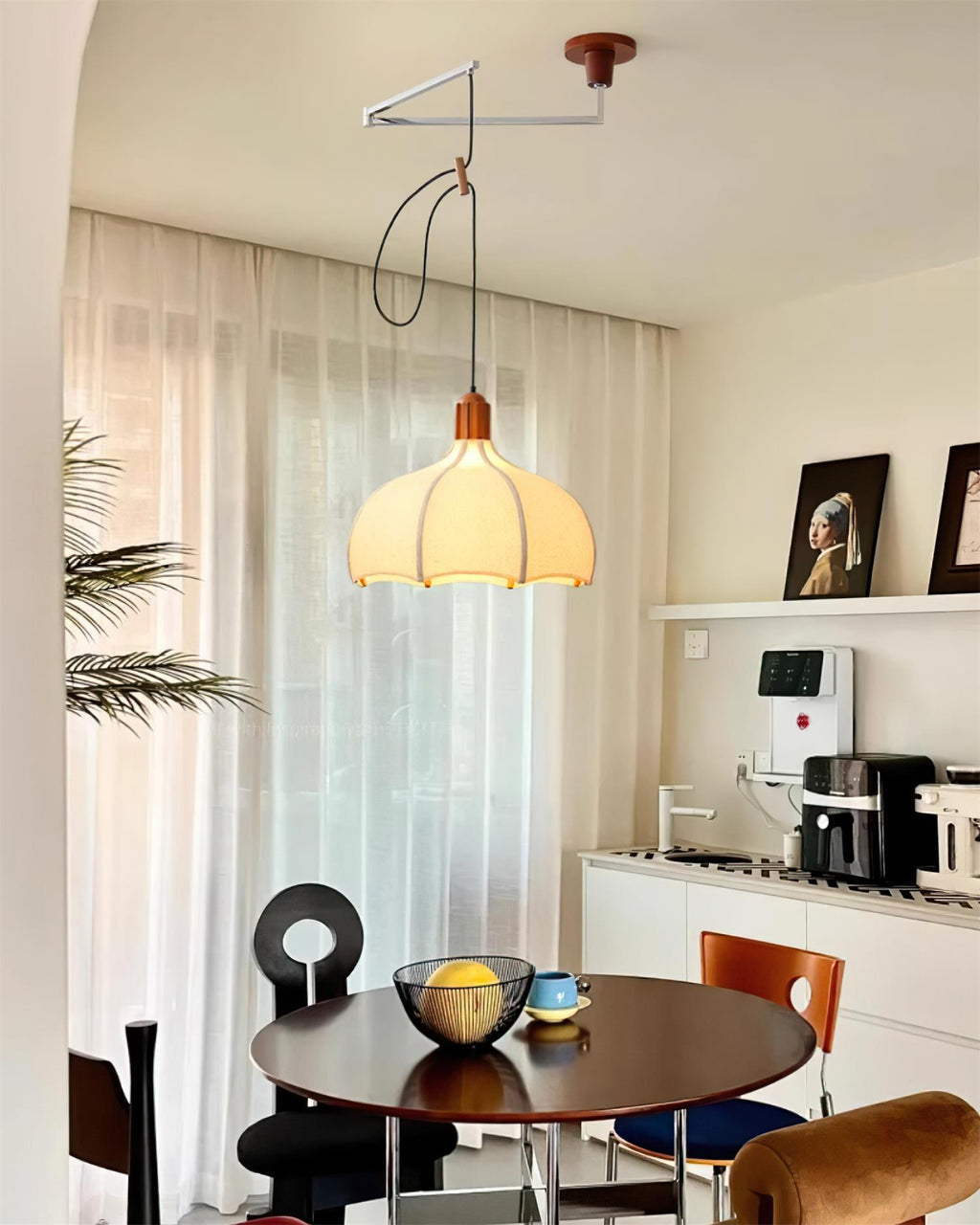 Hadrenford Fabric Pendant Light-Moonnatur