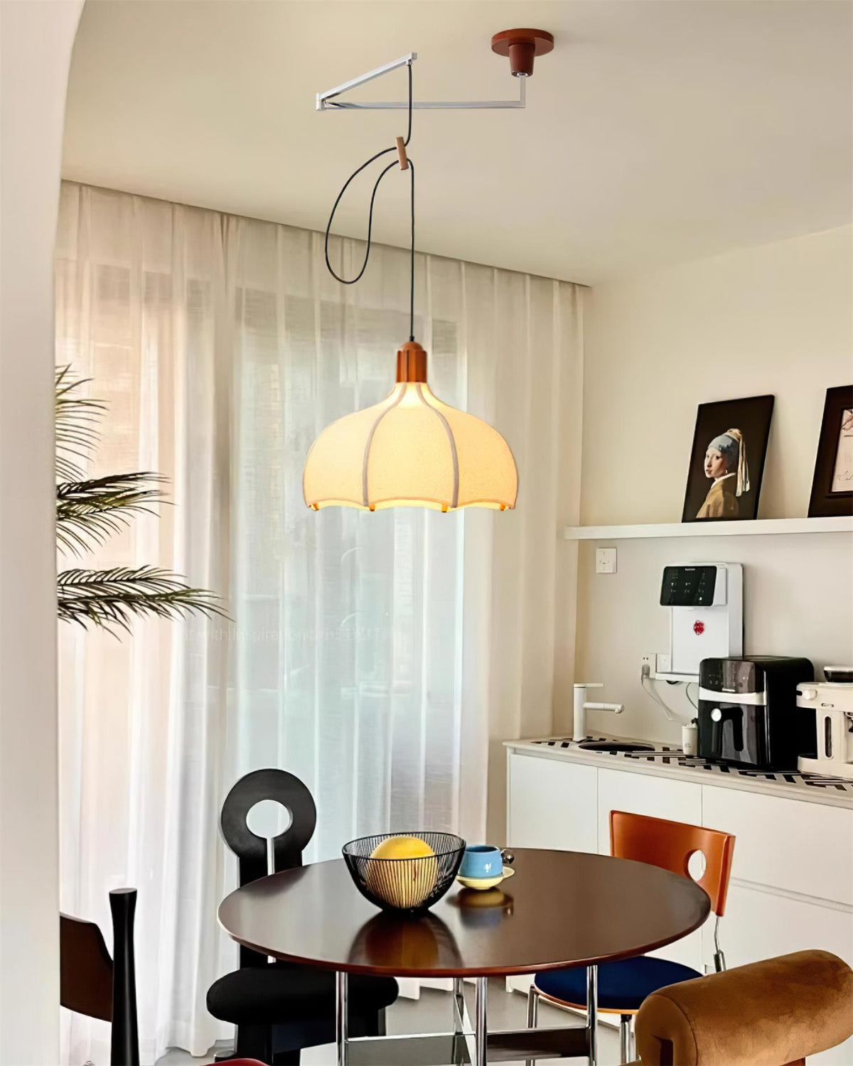 Hadrenford Fabric Pendant Light-Moonnatur