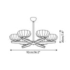 Fendelenora Glass Chandelier-Moonnatur