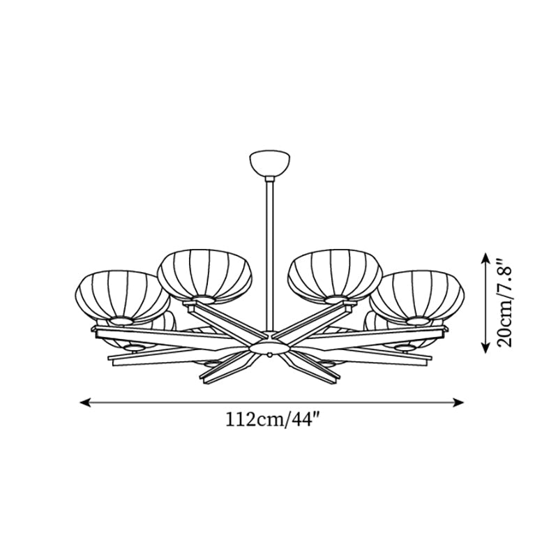 Fendelenora Glass Chandelier-Moonnatur