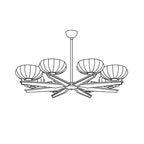 Fendelenora Glass Chandelier-Moonnatur