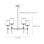 Inverwick Fabric Chandelier-Moonnatur