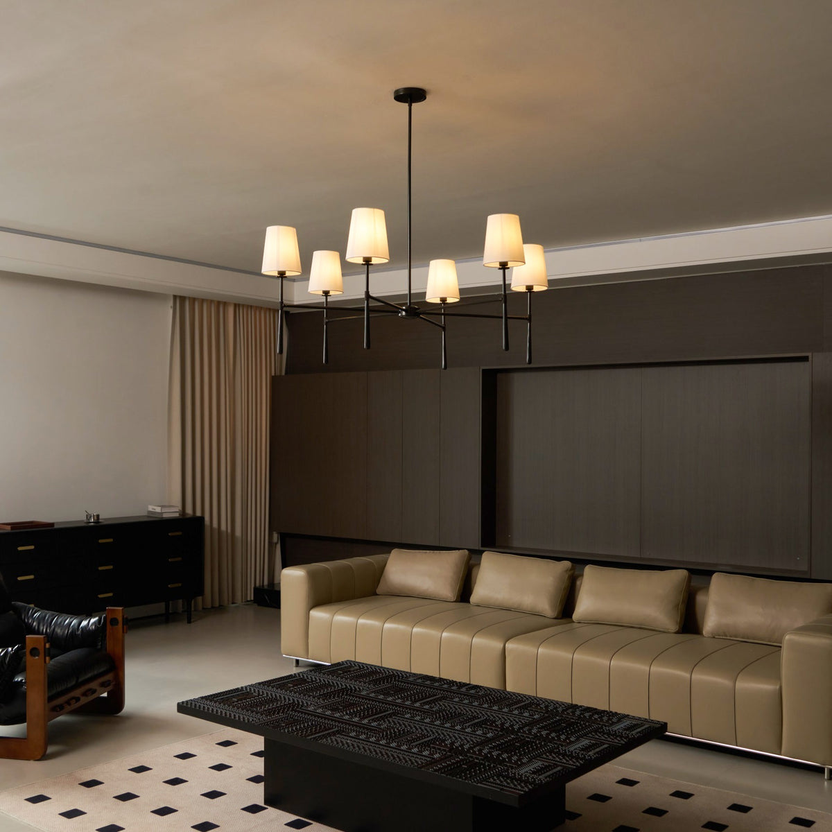 Inverwick Fabric Chandelier-Moonnatur
