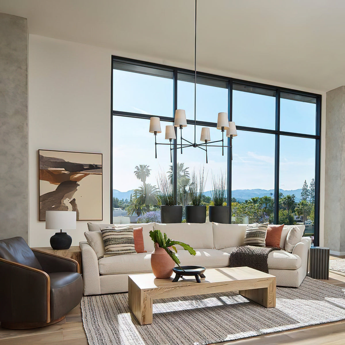 Inverwick Fabric Chandelier-Moonnatur