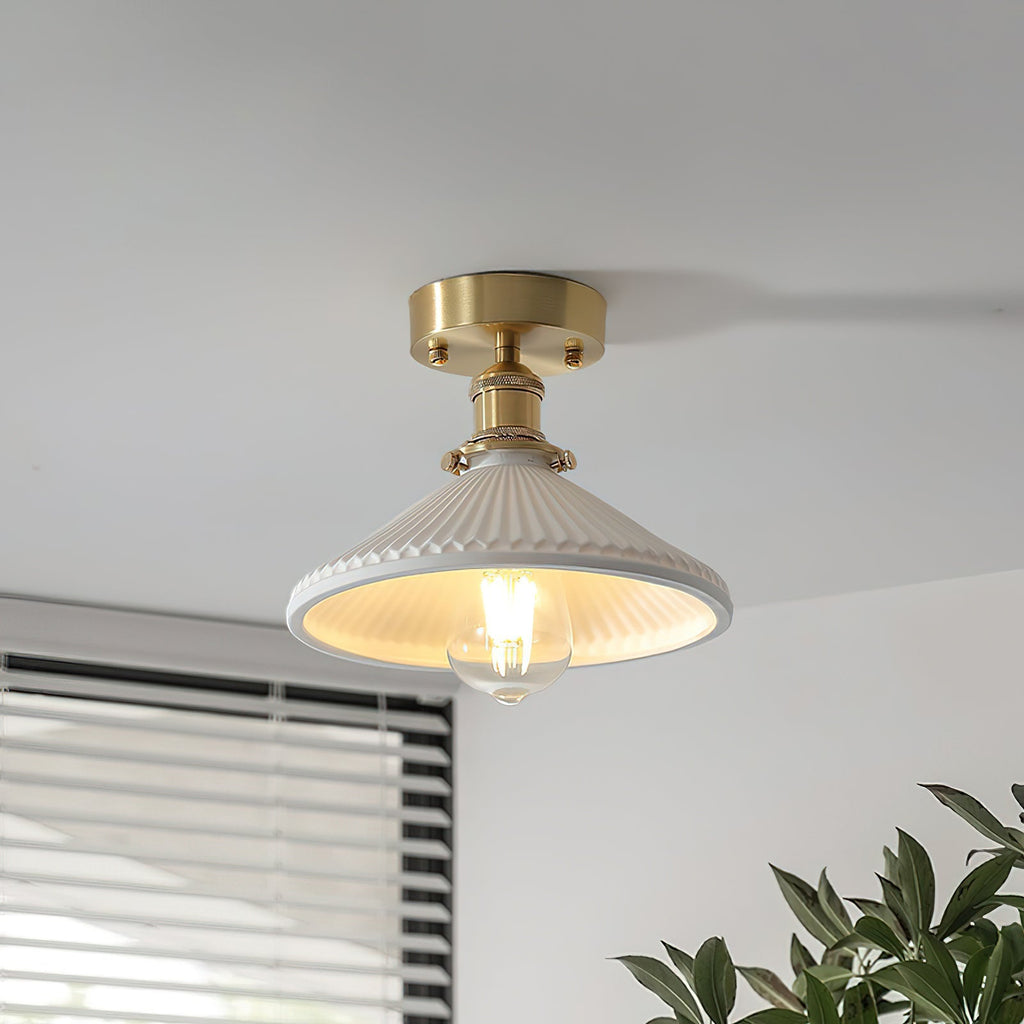 Lorrenelia Ceramic Ceiling Light-Moonnatur