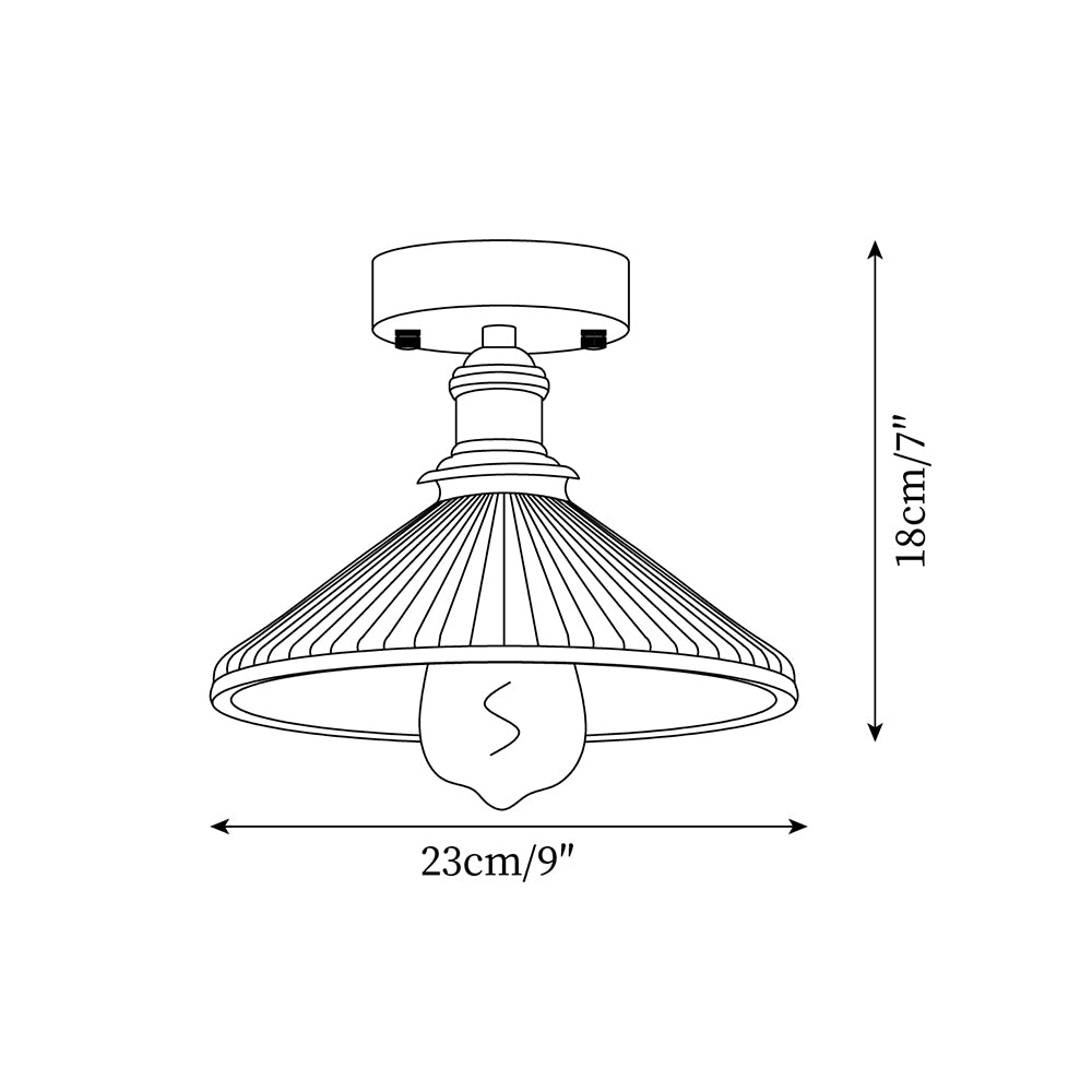 Lorrenelia Ceramic Ceiling Light-Moonnatur