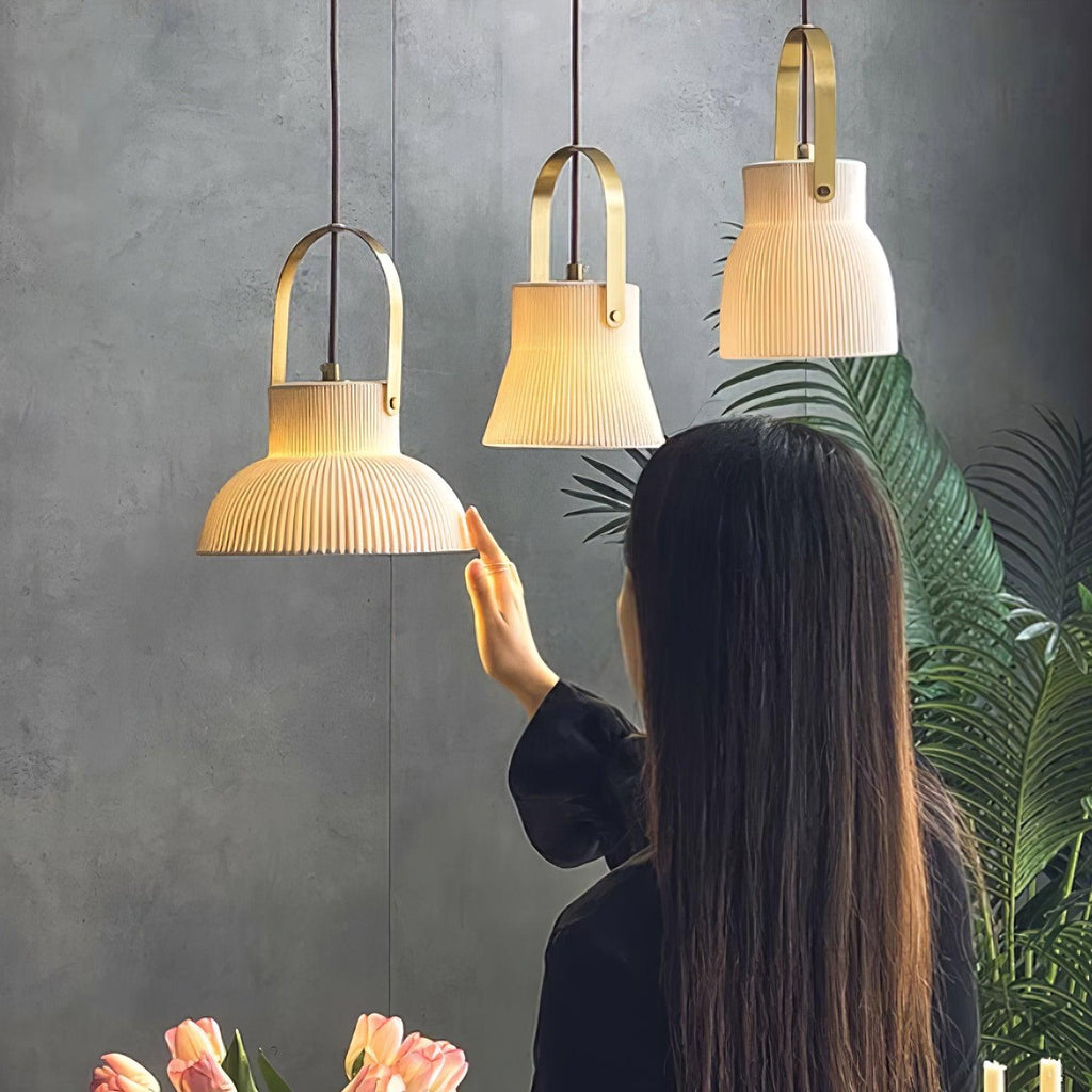 Quenelora Ceramic Pendant Light-Moonnatur