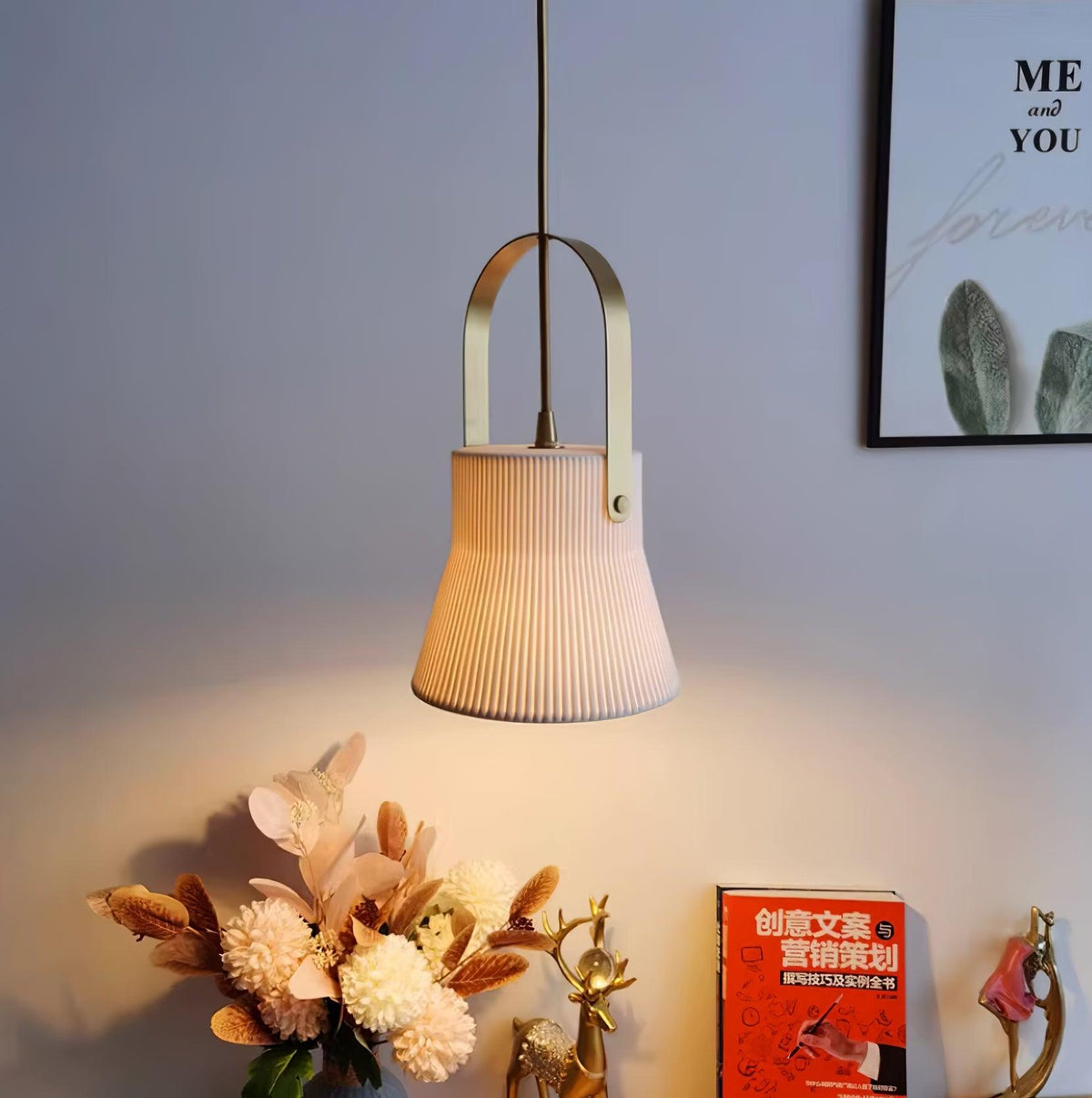 Quenelora Ceramic Pendant Light-Moonnatur