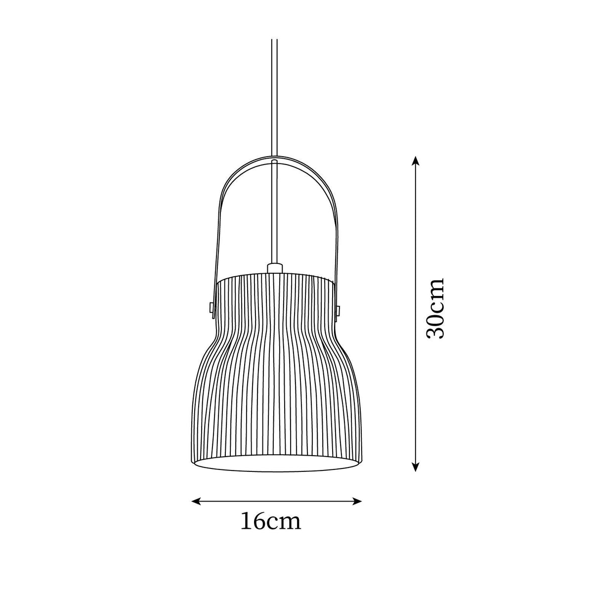 Quenelora Ceramic Pendant Light-Moonnatur