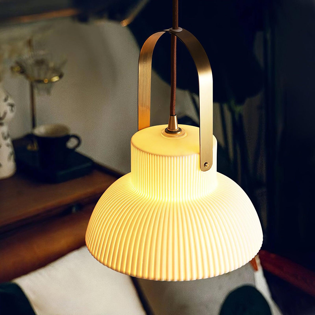 Quenelora Ceramic Pendant Light-Moonnatur