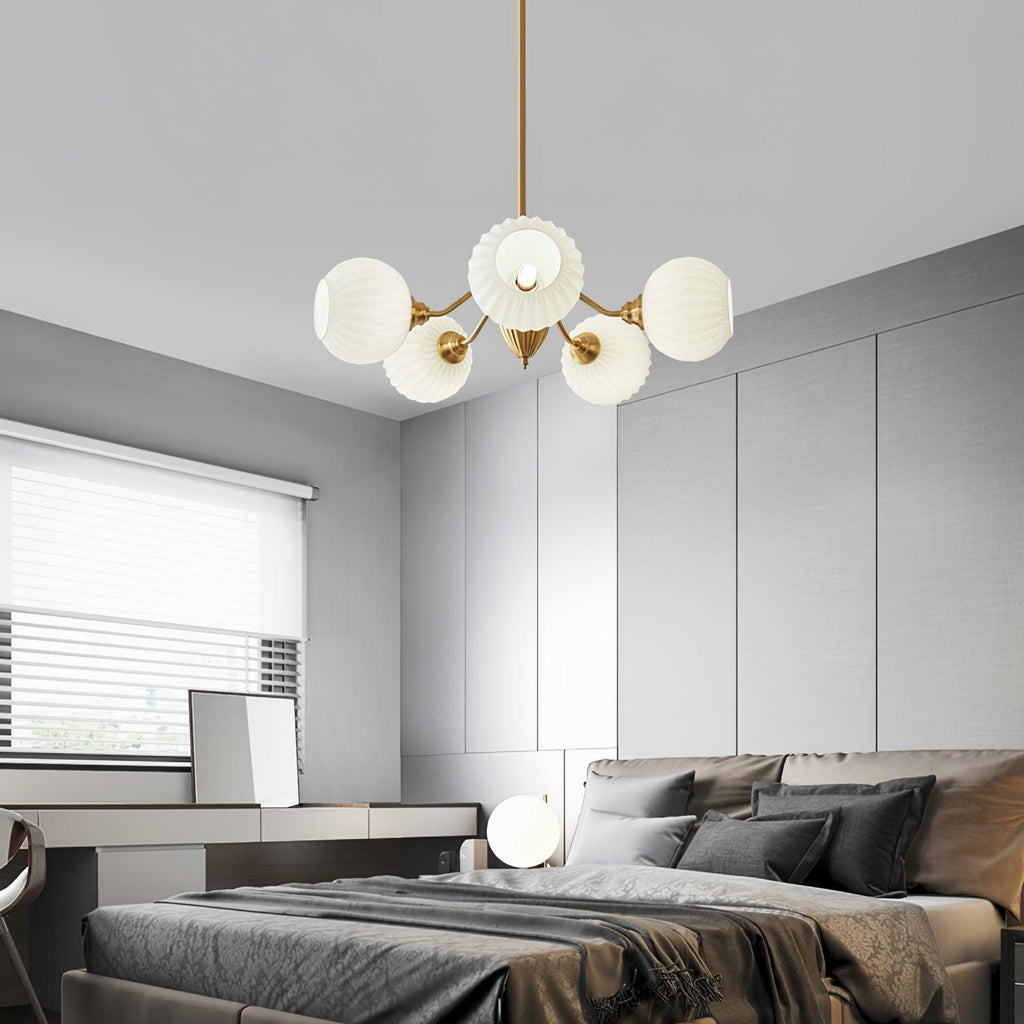Lindelcove Brass Chandelier-Moonnatur