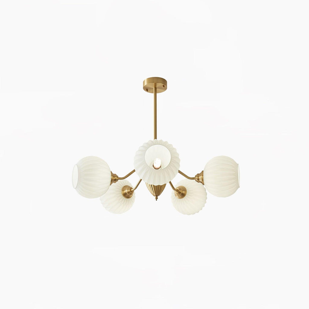Lindelcove Brass Chandelier-Moonnatur
