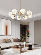 Lindelcove Brass Chandelier-Moonnatur