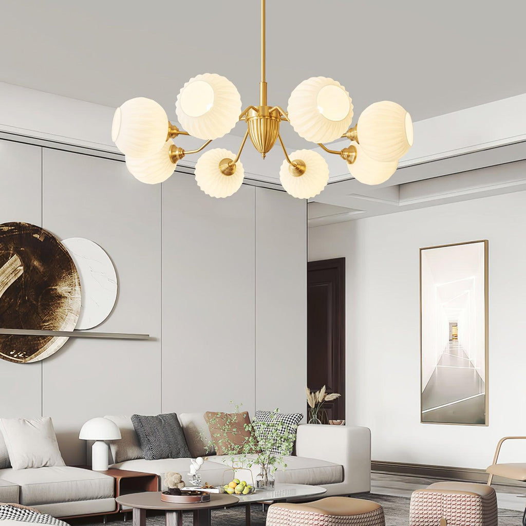 Lindelcove Brass Chandelier-Moonnatur