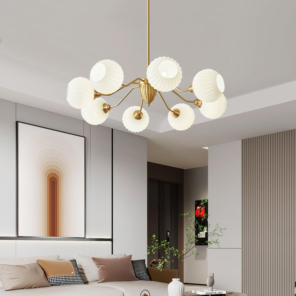 Lindelcove Brass Chandelier-Moonnatur