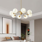 Lindelcove Brass Chandelier-Moonnatur