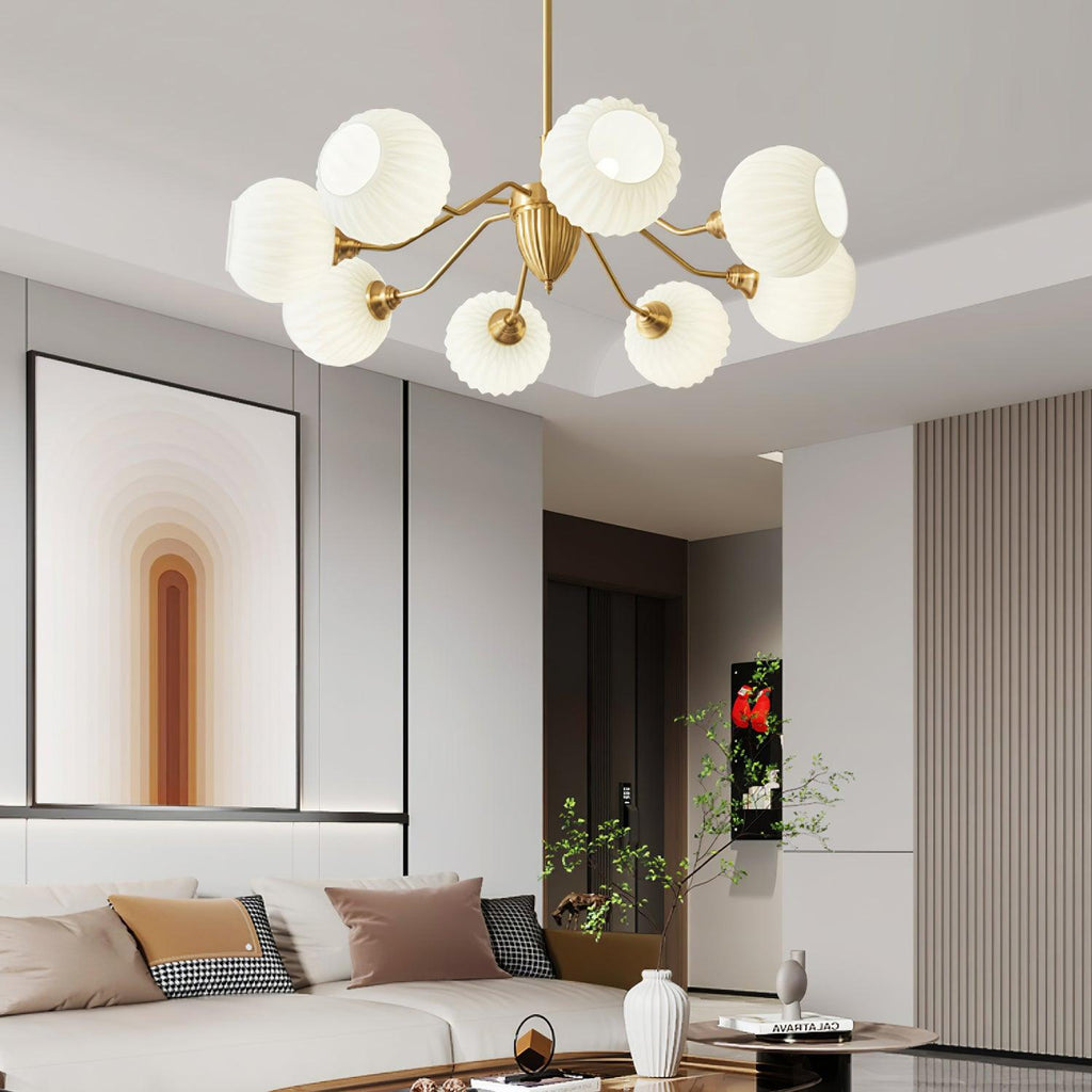 Lindelcove Brass Chandelier-Moonnatur