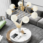 Lindelcove Brass Chandelier-Moonnatur