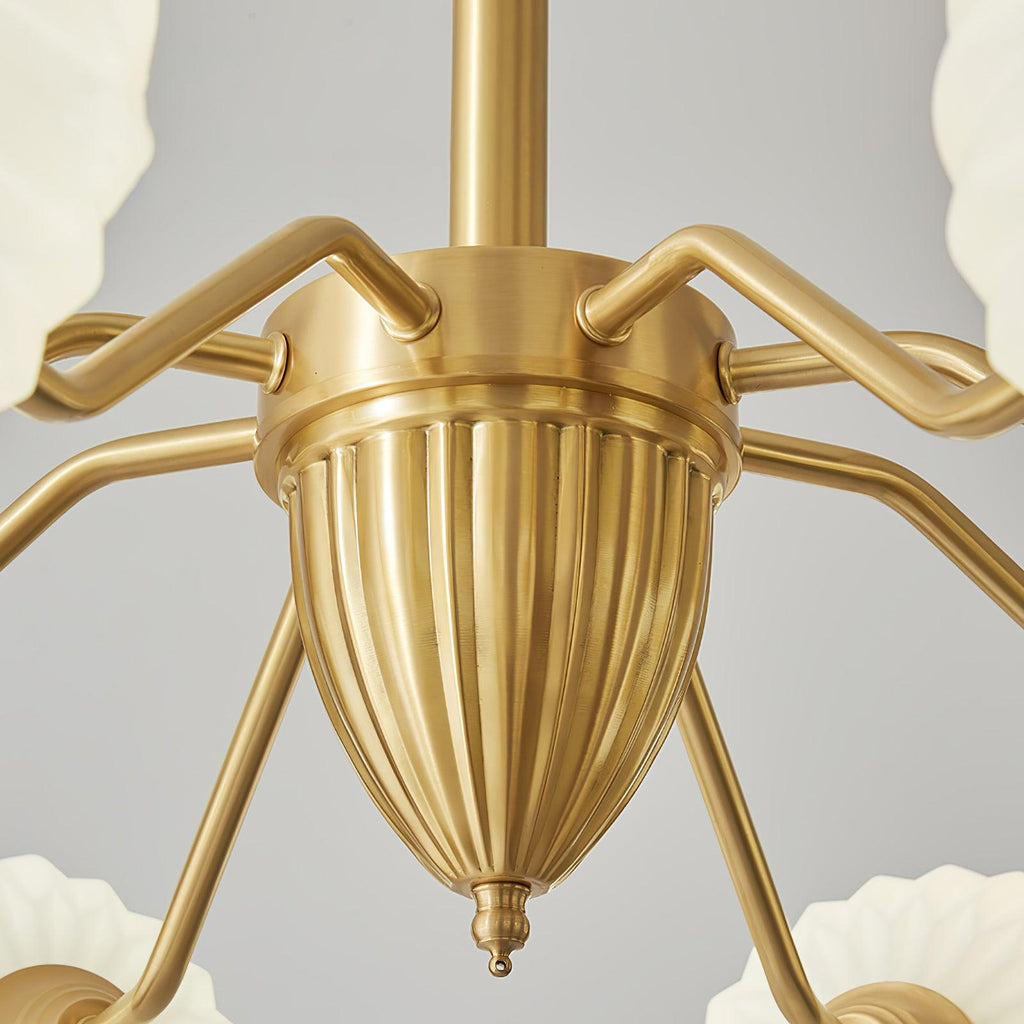 Lindelcove Brass Chandelier-Moonnatur
