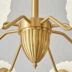 Lindelcove Brass Chandelier-Moonnatur