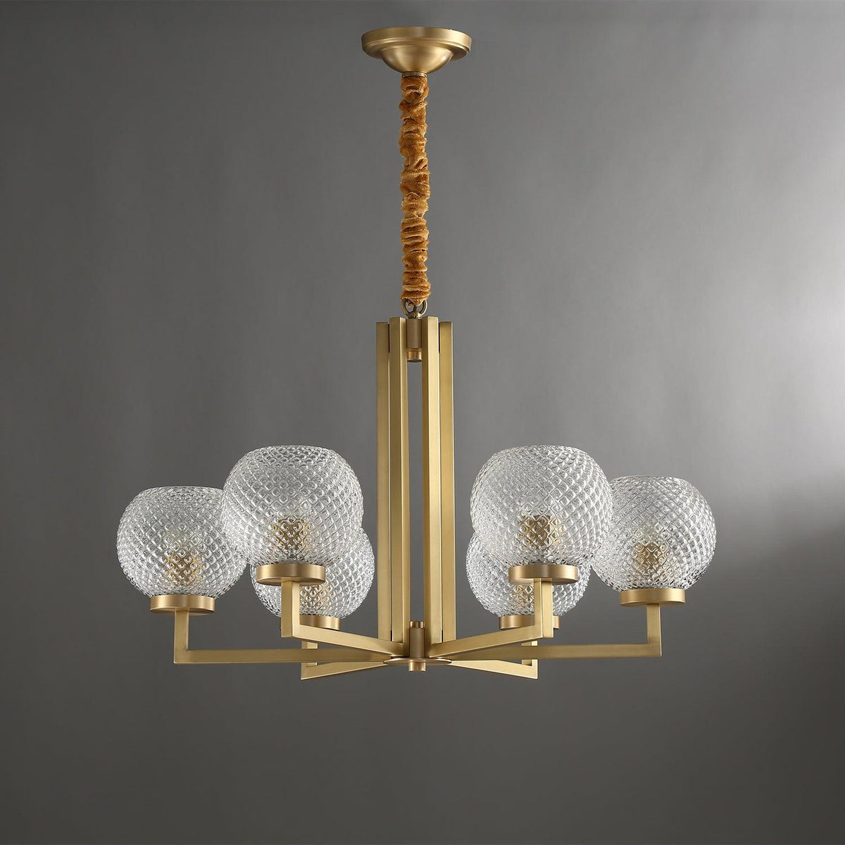 Talenis Glass Chandelier-Moonnatur